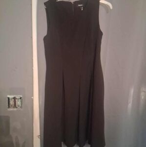 DKNY Classic Black Midi Dress